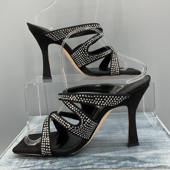 NEW Nine West Adyson2 Rhinestones Slip on Pumps Black Size 8M - Picture 2 of 10
